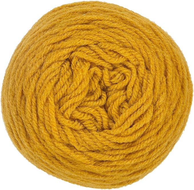 RED HEART Super Saver Yarn, Gold (Pack of 2)