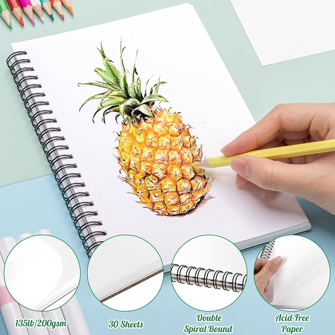 5.5 × 8.5 Inch Marker Paper Pad, 30 Sheets, 200gsm, Double-Sided
