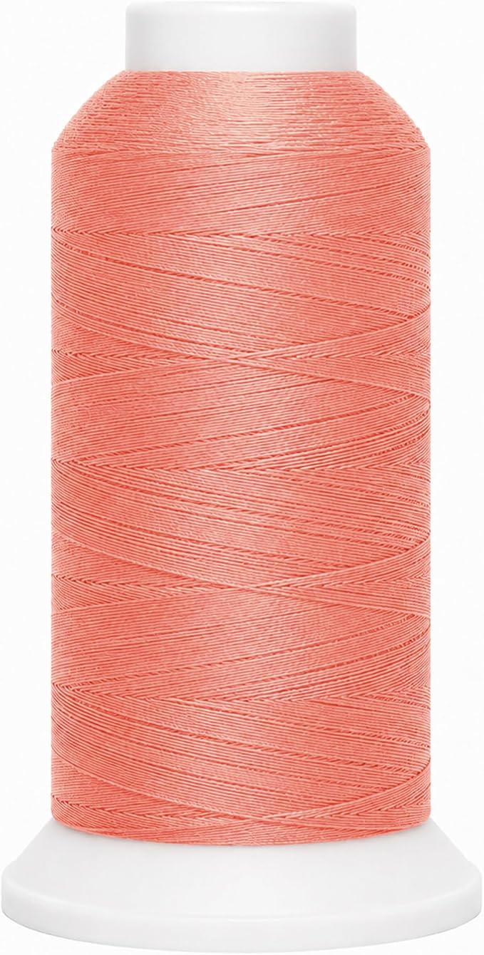 Mandala Crafts Blush Tex 70 Polyester Heavy Duty Thread for Upholstery | 1500 Yds T70 UV Resistant Strong Thread for Leather Sewing, Marine, Drapery, Jeans, Hair Weaving & Extension, Outdoor