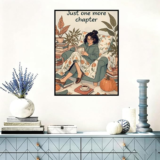 Benjenes Gril Reading Book Diamond Art Kits for Adults Diamond Painting