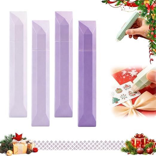 4 Pcs Double Sided Tape Pens ， Scrapbooking Double Sided Tape Roller