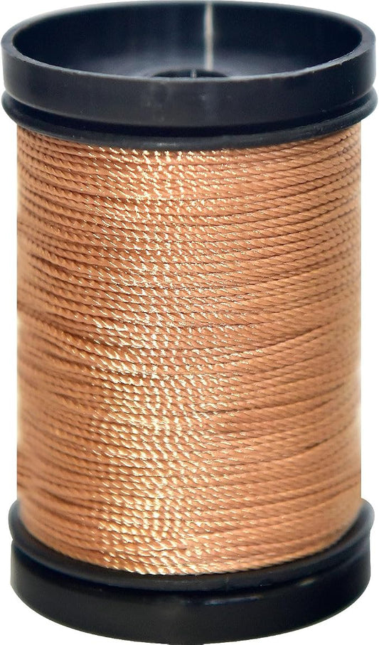 30 Yards Heavy Duty Extra Strong Upholstery Nylon Sewing Thread for Machine, Home, Hand, Craft, and Denim Leather，Color：Light Orange