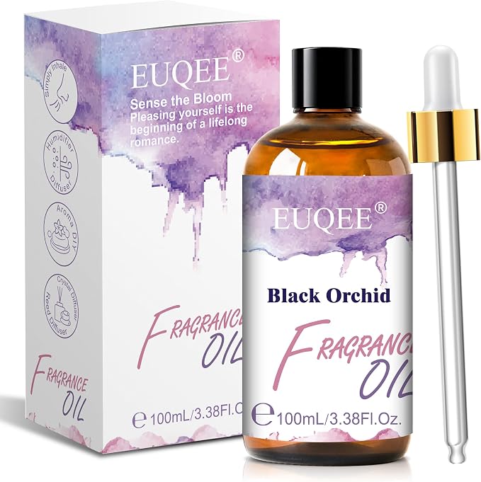 EUQEE Black Orchid Fragrance Oil 100ML/3.38 Fl Oz Floral Scent for Diffuser