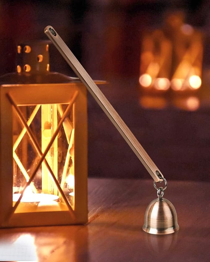 RONXS 3 in 1 Candle Wick Trimmer Set, Snuffer, Dipper, Cutter, Copper | Candle Care Accessory Kit, Stainless Steel, Trims Wick, Puts out Flame and Dips, Gift Box for Candle Lovers Home Decoration