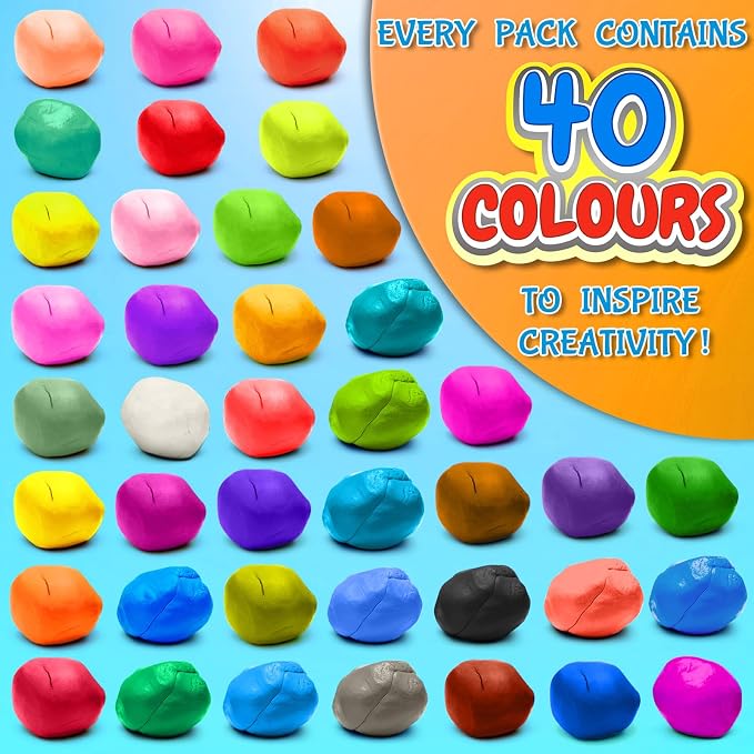 Modeling Clay Kit, 40 Colors Air Dry Clay