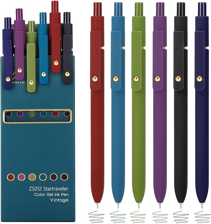 Ddaowanx Colored Gel Pens Set,0.5mm Fine Point Color Ink Pens