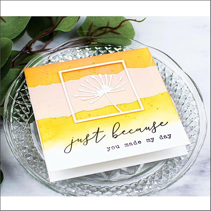 Cutting Dies 3D Background Frame Metal Stencils Scrapbooking Tools DIY Craft Carbon Steel Embossing Template for Paper Card Making Album Arts Supplies (Frame E-Flower Photo 10.2x10.2cm)