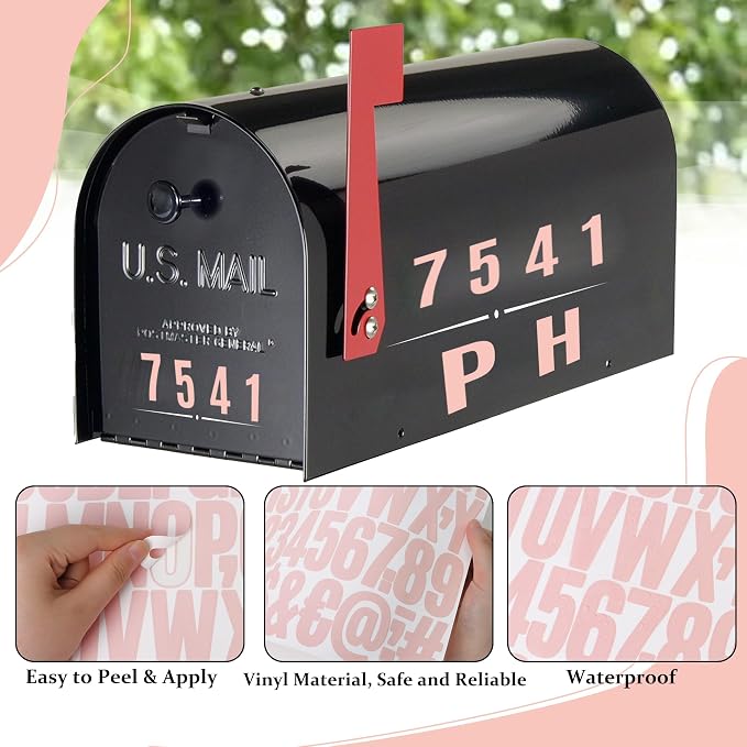 Letter Stickers 30 Sheets 1500 PCS Large 2 Inch Alphabet Stickers, Pink