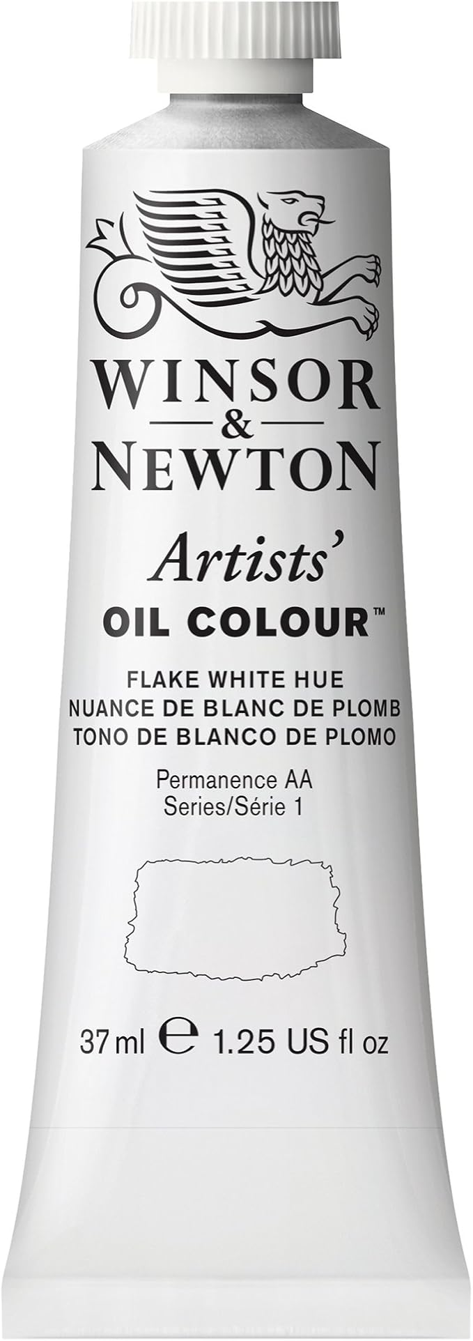 Winsor & Newton Artists' Oil Paint, 37ml Tube, Flake White Hue