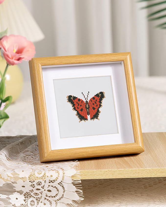 PeakLuv Small Diamond Art Kits Butterfly Mini Diamond Painting Kits