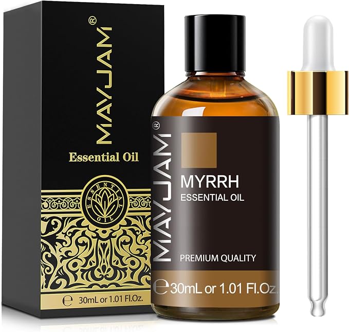 MAYJAM Myrrh Essential Oil for Diffuser Soap Candle Making, 1.01fl.oz