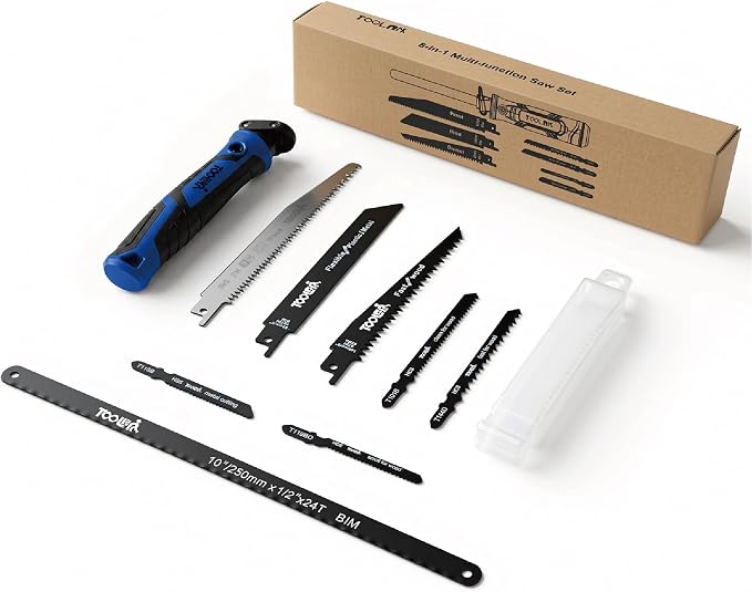 8-In-1 Multi Blades Hand Saw, Drywall, Hacksaw, Jab Saw & Wood Cutter Tool
