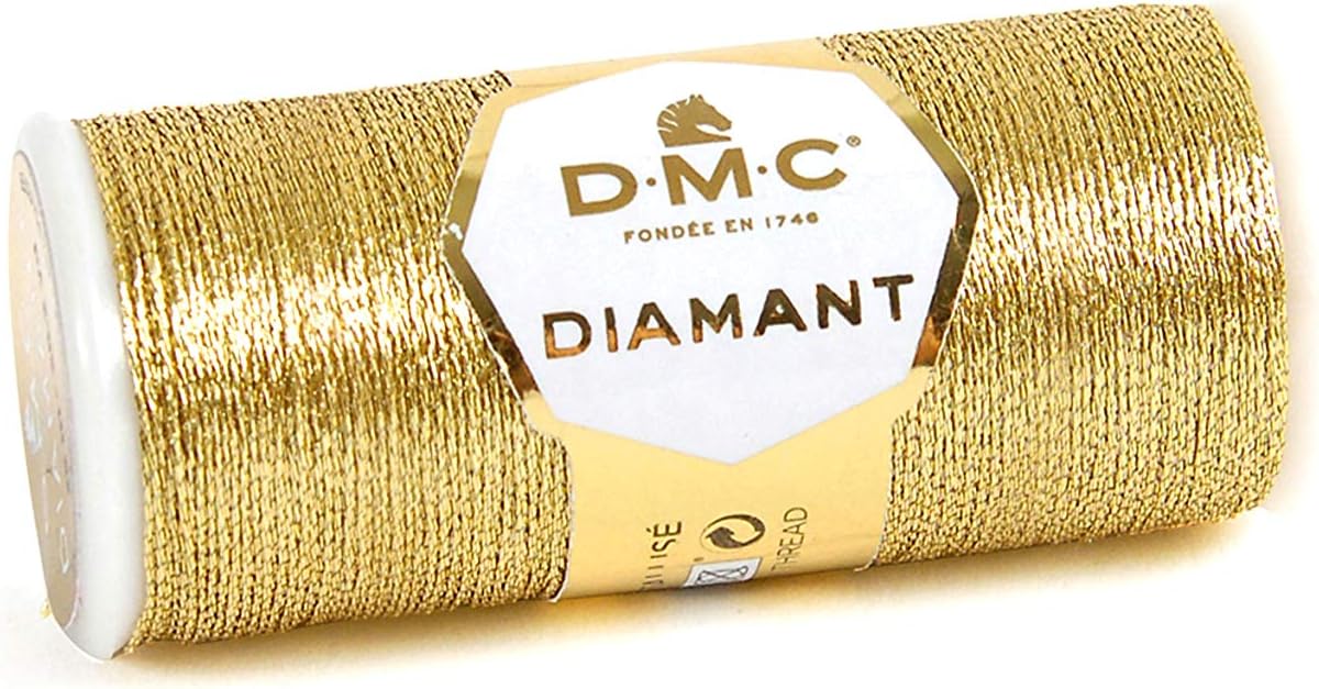 DMC Diamant Metallic Thread 38.2yd-Light Gold