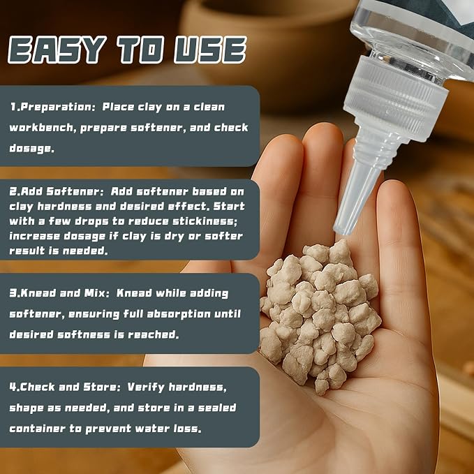 120ml Liquid Polymer Clay Softener, Restores Workability and Shine