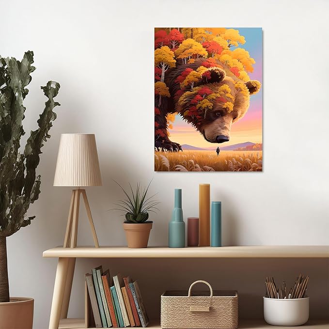 Autumn Diamond Art Kits for Adults,Diamond Painting for Adults 12 x 16 Inch