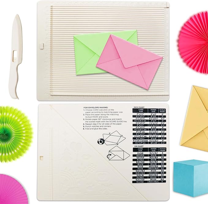 HKKYO Scoring Board | Paper Scoring Tool | Envelope Gift Box Origami Making