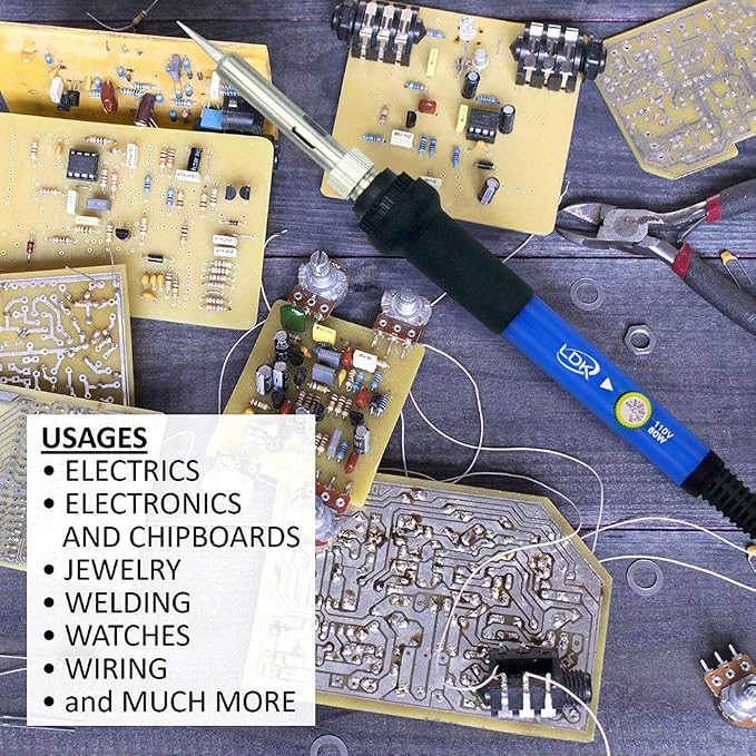 LDK Soldering Iron Kit Electronics, 60W 110V [Upgraded] Soldering Kit