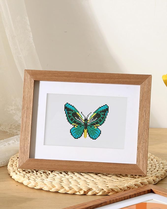 PeakLuv Small Diamond Art Kits Butterfly Mini Diamond Painting Kits