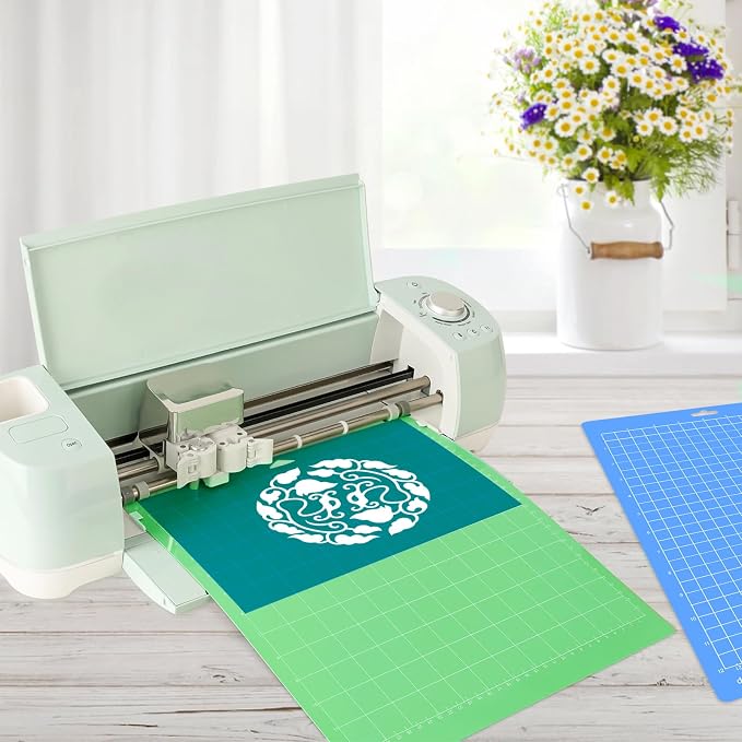 6PCS Cutting Mats Compitable with Explore Air 2/Air/One/Maker 3/Maker 3PCS 12x24 Sticky Mats Long 3PCS 12x12 Cricket Mats & Blades Standard Grip Light Grip Strong Grip Variety Pack Mats Accessories