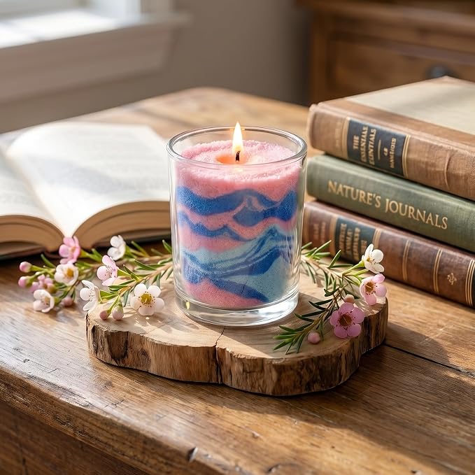 BISWYLBLJ 21 oz Natural Pearled Candle Sand Kit (10 Colors)