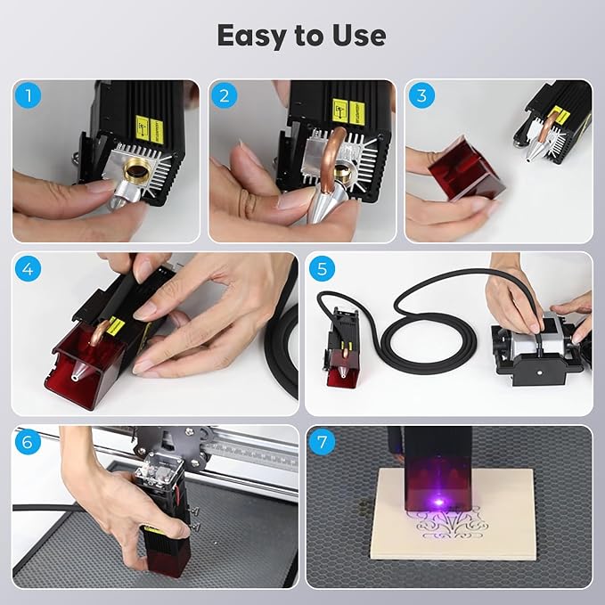 Air Assist for Laser Cutter, Laser Air Assist Laser Engraver for Wood and Metal 22L/min Air Output for Laser Air Assist Protect Laser Lens Reduce Surface Temperature