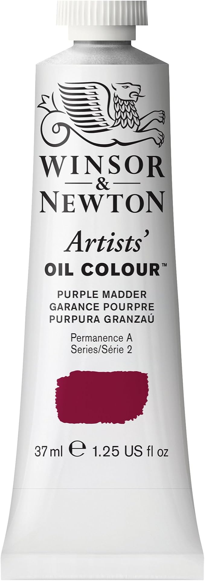 Winsor & Newton Artists' Oil Paint, 37ml Tube, Purple Madder