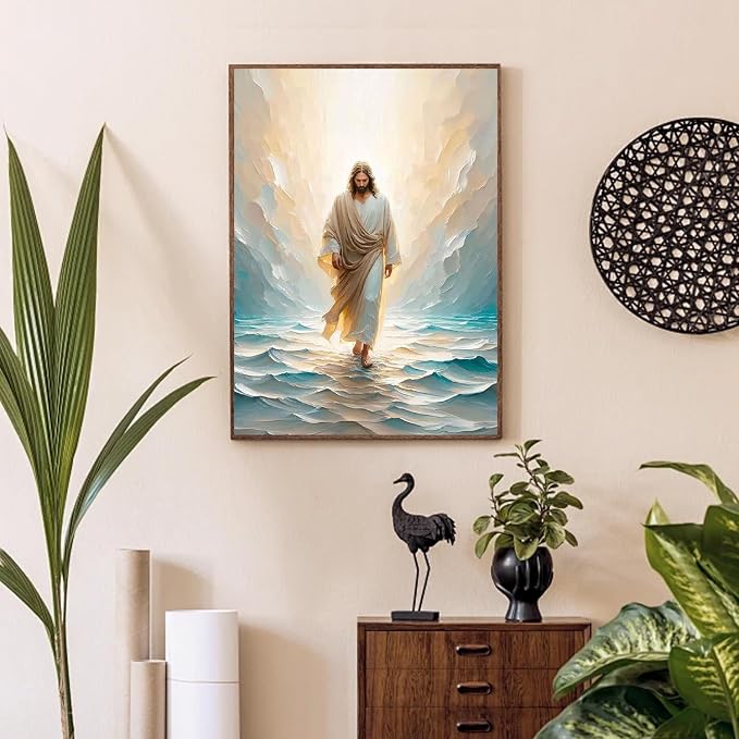 BAWKENTON Jesus Paint by Numbers kit for Adults and Kids