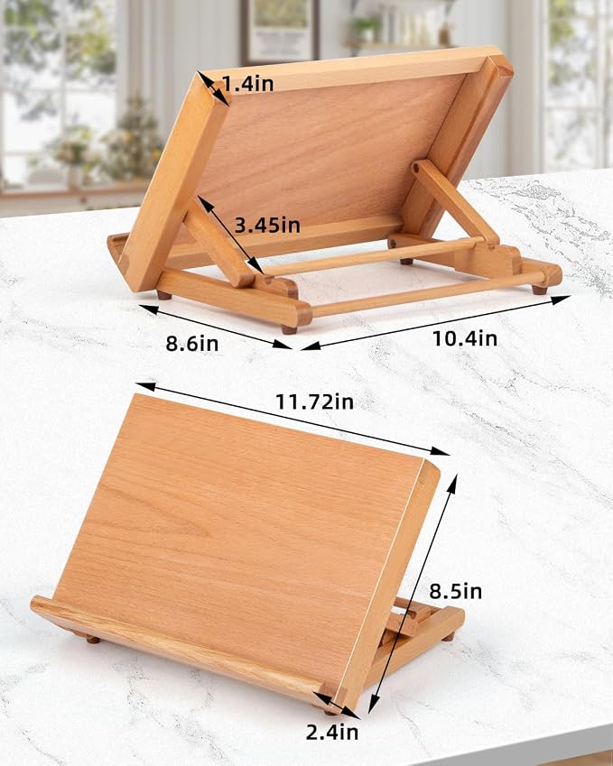 Table Easel for Painting, Adjustable Angle Art Easels Wood Table Easel Drawing and Sketching Board, 11 4/5 Inches by 8 2/3 Inches