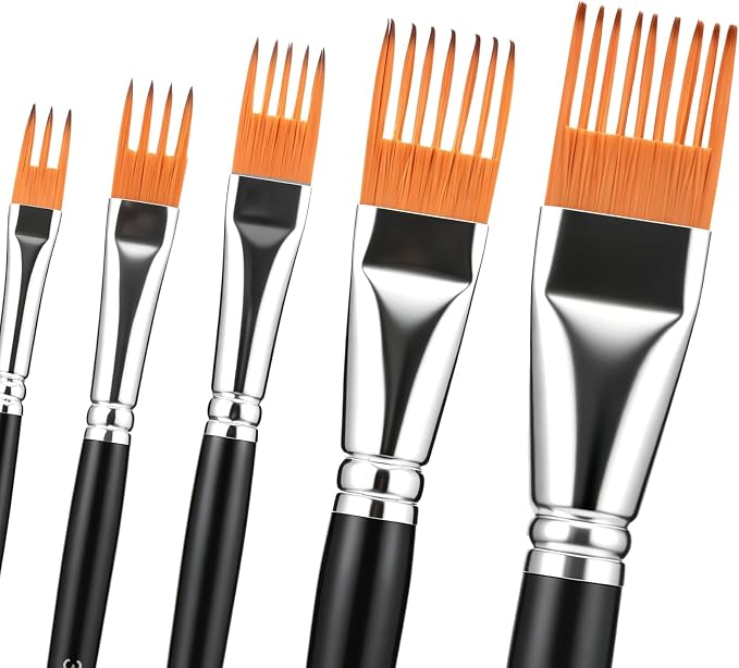 Professional 5-Piece Grainer Paint Brush Set