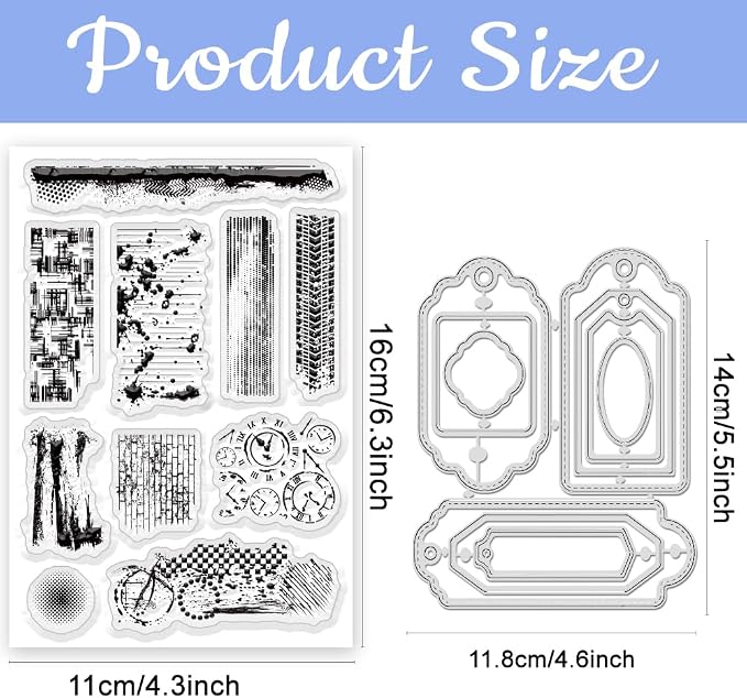 Circle Dot Track Background Clear Stamps, Spilled Ink and Coffee Stains Stamps and Dies for Card Making, Carbon Steel Stencils Template for DIY Scrapbooking Craft Decor, Gift for Friends