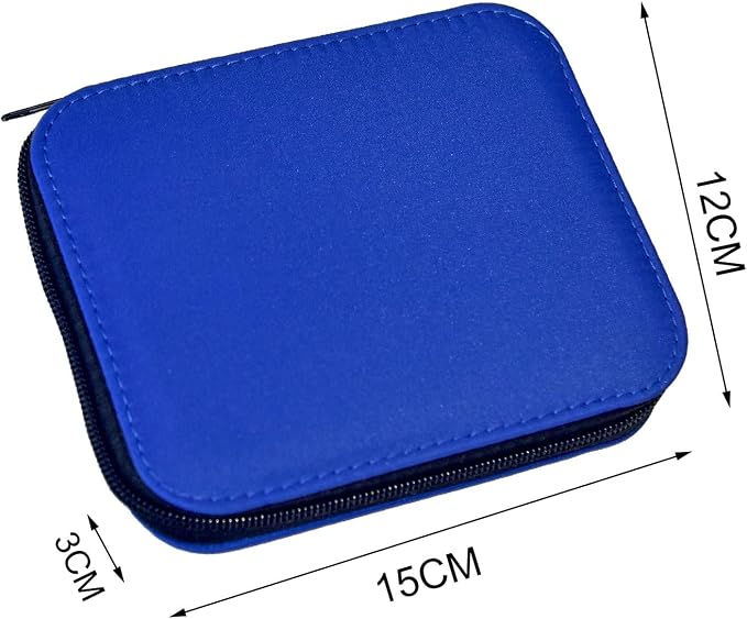 Sewing Kit with Case Portable Sewing Supplies for Home Traveler, Adults, Beginner, Emergency, Contains 18 Sewing Thread, Scissors, Needles, Measure etc,Very Dark Royal Blue
