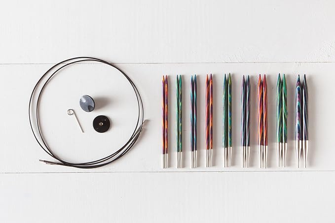 Knit Picks Mosaic Wood Interchangeable Knitting Needles Set - US 4-11