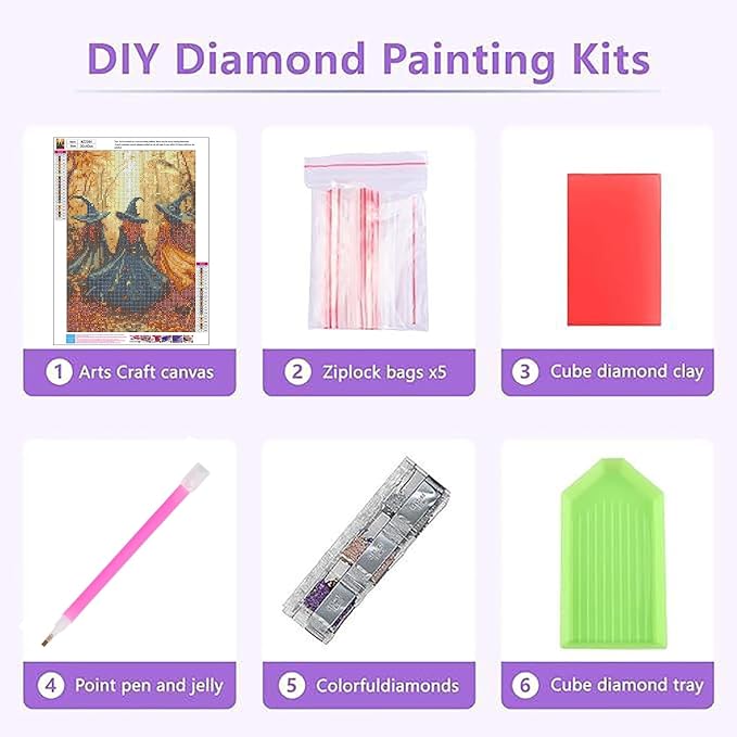 XUCNWL Halloween Diamond Art Kits for Adults,Black Cat Diamond Painting