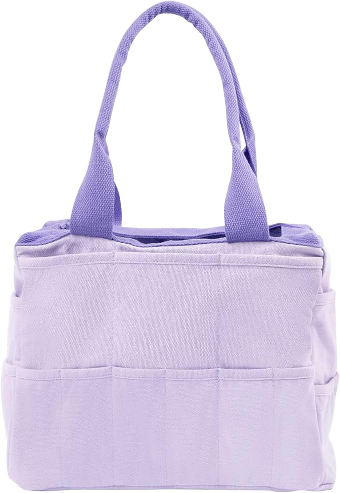 Soolla Studio Bag: Art Supply Storage Organizer & Pottery Tool Bag, Washable Tote, Yarn Bag, Crochet, 30 Pockets, 15+ Colors