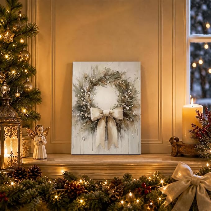 BAWKENTON Christmas Paint by Numbers Kits for Adults Beginner