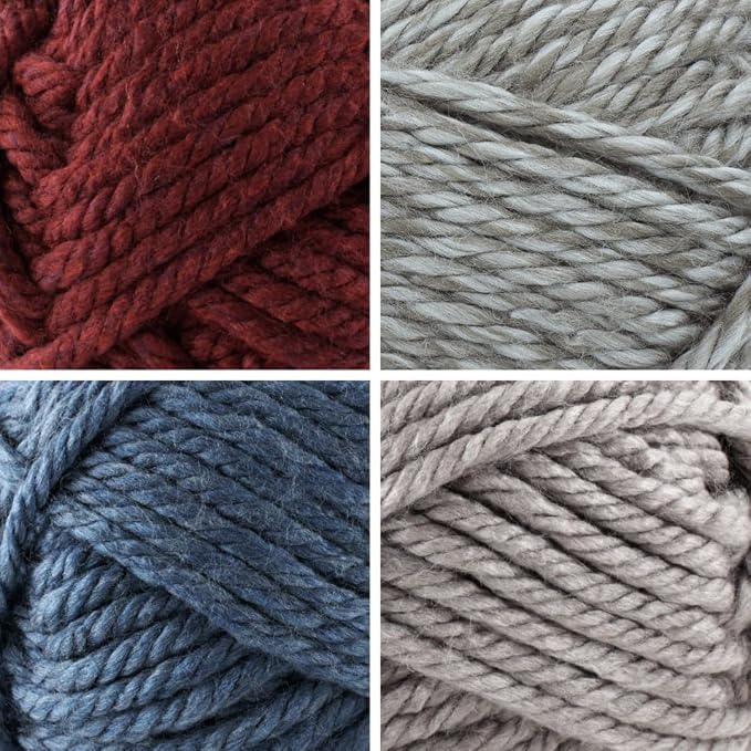 Lion Brand Yarn, Hometown Super Bulky Yarn, Lighthouse Pack, 4 Skeins
