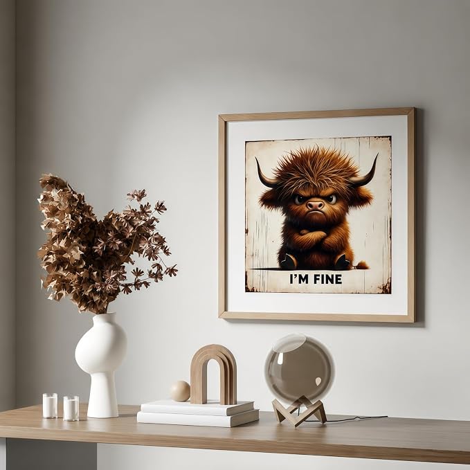 XSJDBYYQ Highland Cow Diamond Art Kits for Adults, 5D DIY Diamond Painting