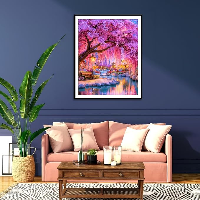 Amaieuin Diamond Art for Adults,Tree of Life 5D Diamond Painting for Adults Begiiners,Gem Art for Adults Home Decor and Gifts 12x16in