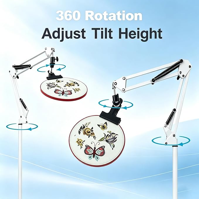 Embroidery Floor Stand Embroidery Stand Cross Stitch Stands Suitable for Embroidery Holder Stand Cross Stitch Stand Embroidery Hoop Stand Nurge ,Suitable for Embroidery Kit