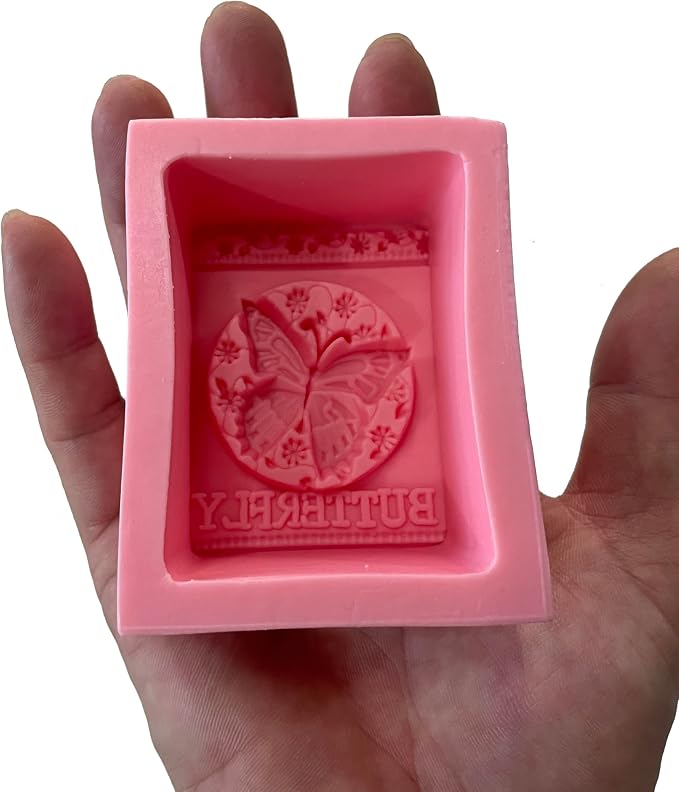 Natural Tree Flowers Silicone Soap Mold for Natural Skincare Soap Making, DIY Skincare Products & Small Business Soap (Butterfly)