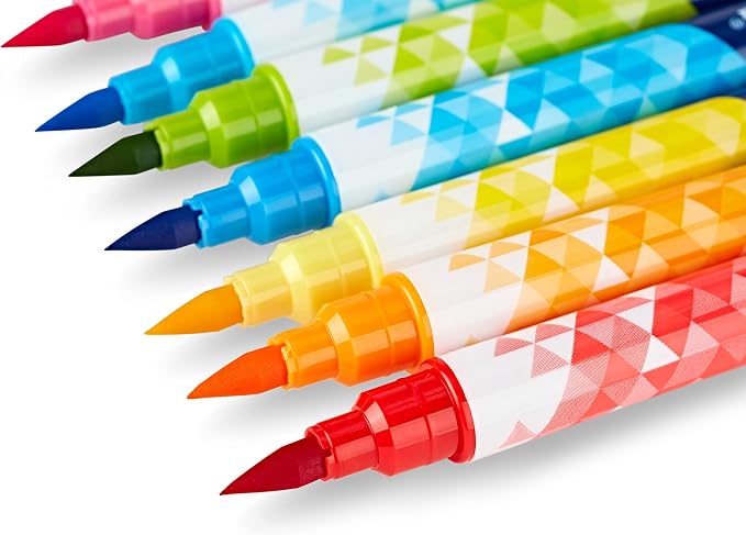 Crayola Dual Chisel Tip & Brush Markers (12ct), Markers for Adults, Art Marker Set, Coloring Supplies, Gifts for Teens & Adults