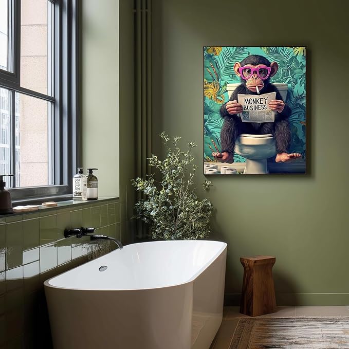 Diamond Art Kits for Adults,Funny Monkey Diamond Painting Kits 12x16in
