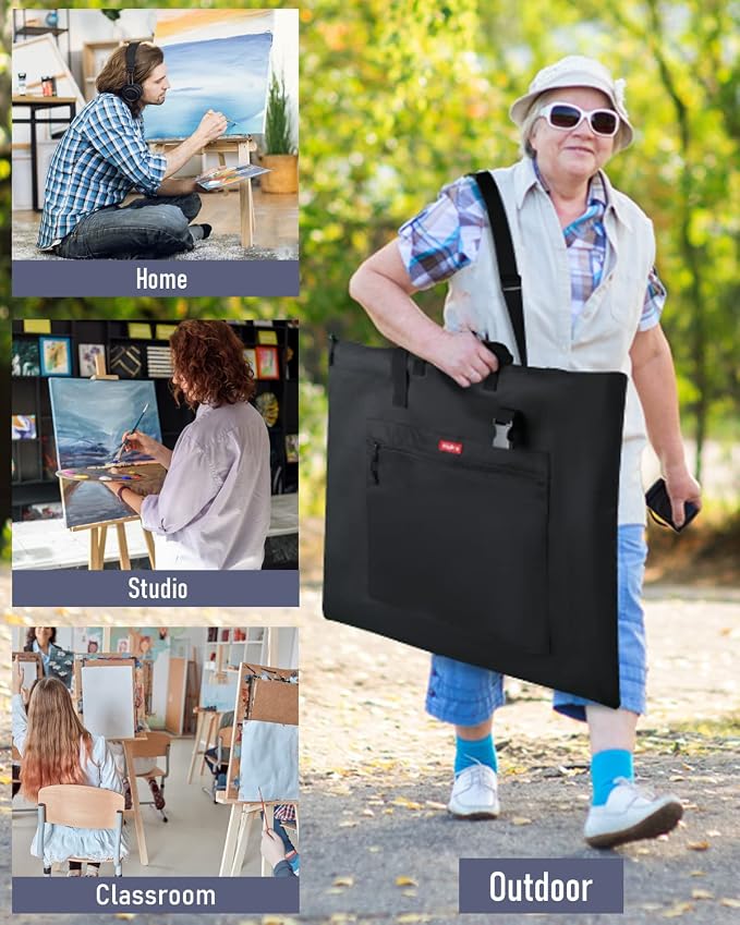 Nicpro Light Weight Art Portfolio Bag, 23x31” Waterproof Art Portfolio Case