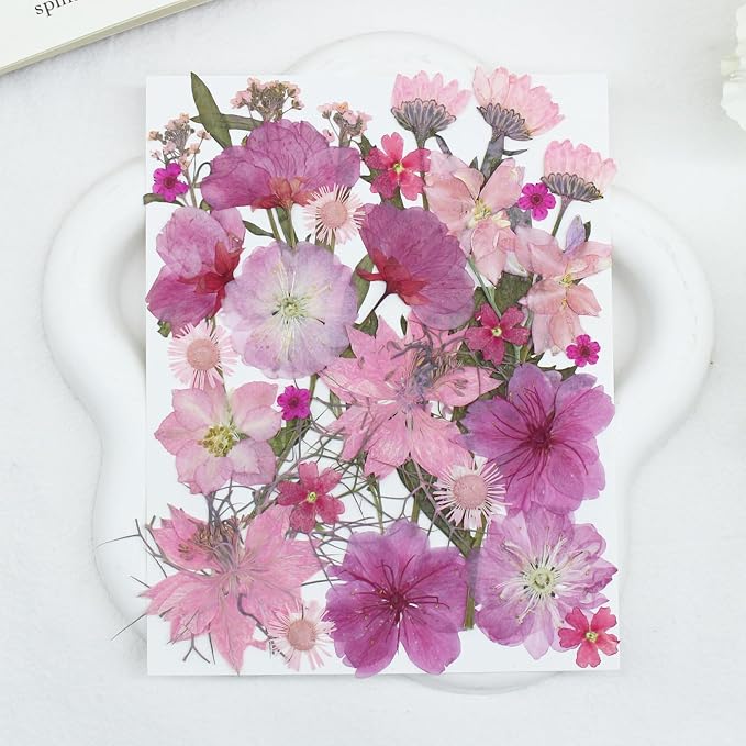 100PCS Natural Dried Pressed Flowers Leaves for Resin Molds Crafts
