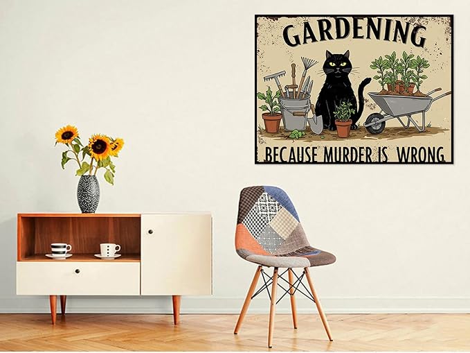 Benjenes Garden Cat Diamond Art Kits for Adults Diamond Painting Kits