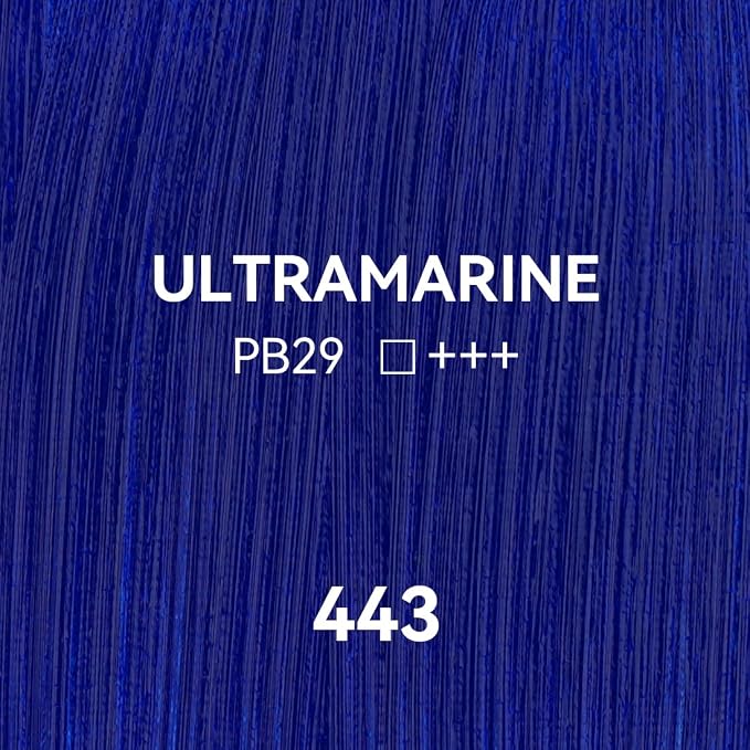 PHOENIX Ultramarine Blue Oil Paint - Studio Oil Paint Single Large Tube - 170ml / 5.75 Fl oz. Ultramarine 443