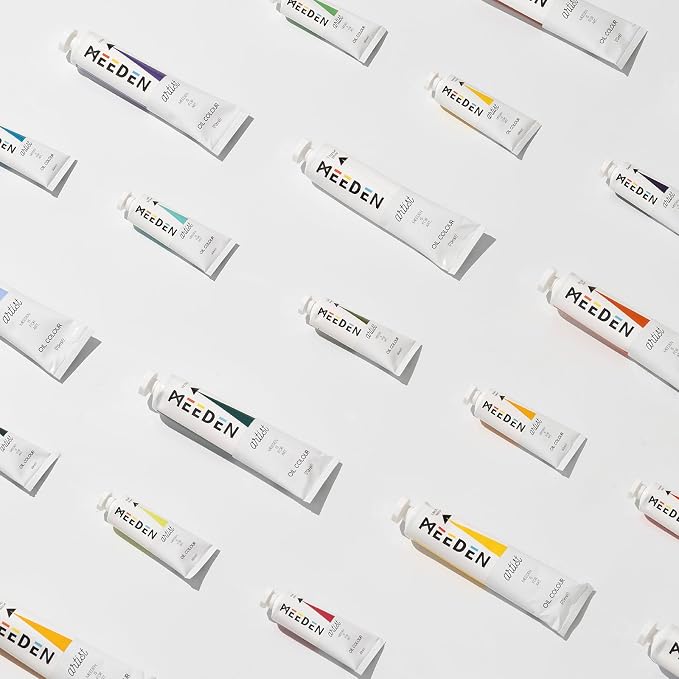 MEEDEN Artist Oil Paint Set - 24 Colors x 170ml/5.7oz Tubes | Professional Art Paints and Supplies for Canvas Painting