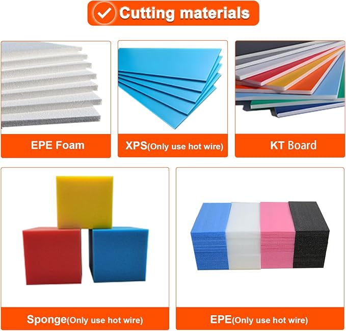 Hot Wire Foam Cutter Kit for Styrofoam with Case (Toolbox Orange)
