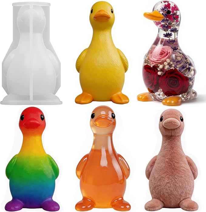 Duck Epoxy Resin Molds, 3D Silicone Duck Molds for Resin Casting