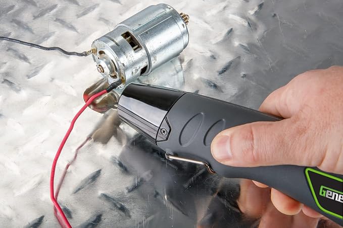 Genesis Compact Corded Electric 350W Heat Gun 662F with Curved Reflector Nozzle and 6ft. Power Cord for Crafts, Embossing, Paint Stripping, Shrink Wrap, and Heat Shrink Tube (GHG350)